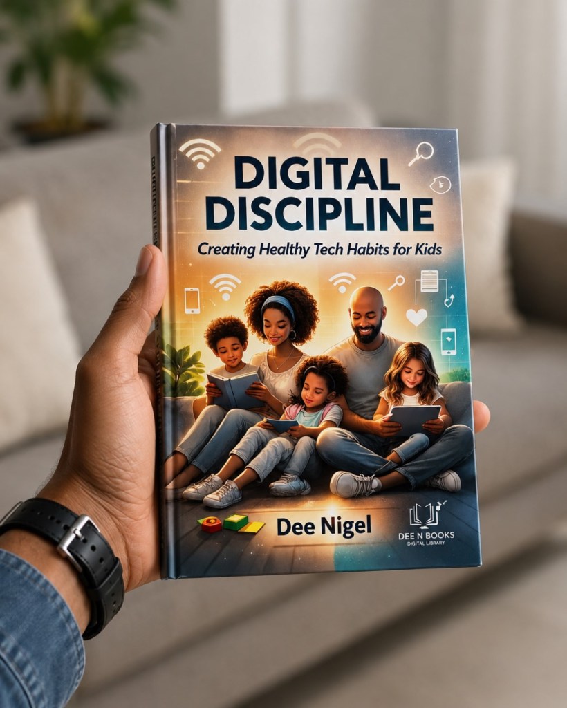 an image of a hand holding the book called Digital Discipline
